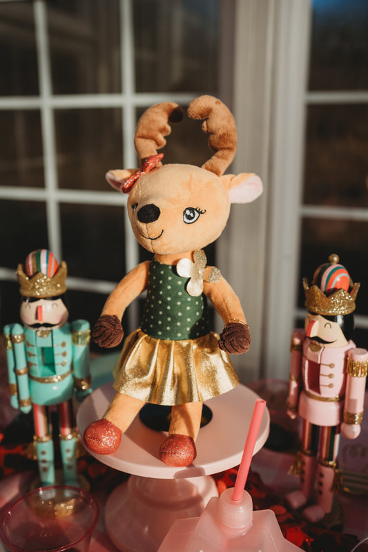 "Rosie The Reindeer" Wired Doll with Removable Costume