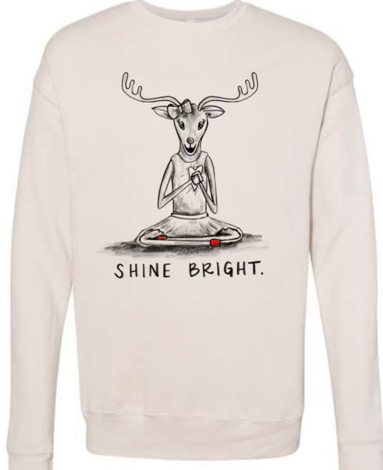 Shine Bright Ribbed Kids & Adult Sweatshirt